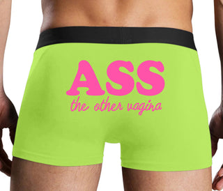 Ass The Other Vagina - Neon Yellow Boxer Brief