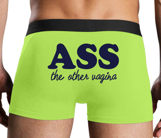 Ass The Other Vagina - Neon Yellow Boxer Brief