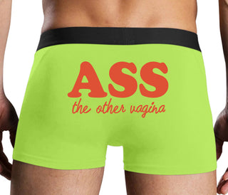Ass The Other Vagina - Neon Yellow Boxer Brief