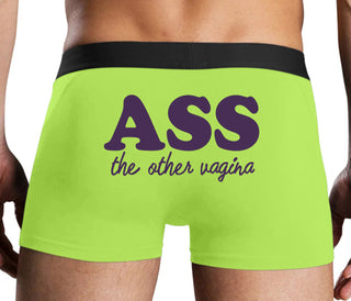 Ass The Other Vagina - Neon Yellow Boxer Brief