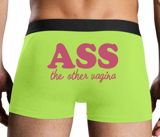 Ass The Other Vagina - Neon Yellow Boxer Brief