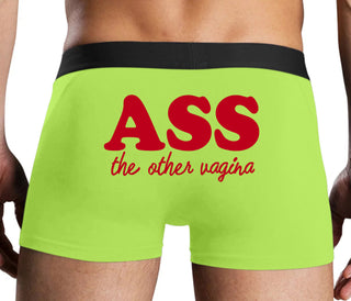 Ass The Other Vagina - Neon Yellow Boxer Brief