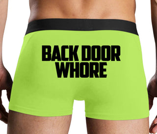 Back Door Whore - Neon Yellow Boxer Brief