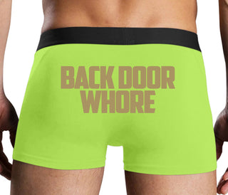 Back Door Whore - Neon Yellow Boxer Brief