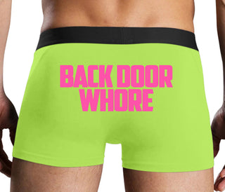 Back Door Whore - Neon Yellow Boxer Brief