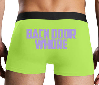 Back Door Whore - Neon Yellow Boxer Brief