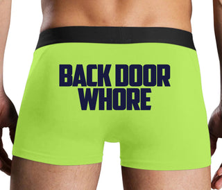 Back Door Whore - Neon Yellow Boxer Brief