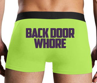 Back Door Whore - Neon Yellow Boxer Brief