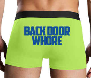 Back Door Whore - Neon Yellow Boxer Brief