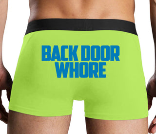 Back Door Whore - Neon Yellow Boxer Brief