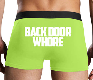 Back Door Whore - Neon Yellow Boxer Brief