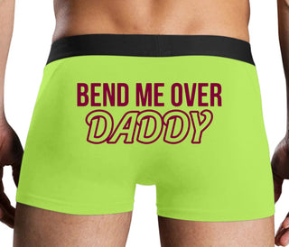 Bend Me Over Daddy - Neon Yellow Boxer Brief