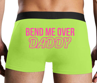 Bend Me Over Daddy - Neon Yellow Boxer Brief