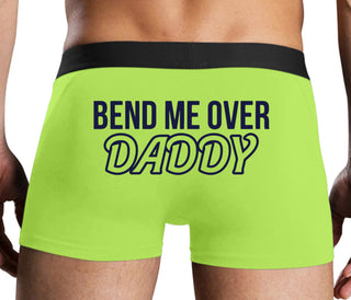 Bend Me Over Daddy - Neon Yellow Boxer Brief