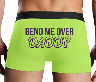 Bend Me Over Daddy - Neon Yellow Boxer Brief