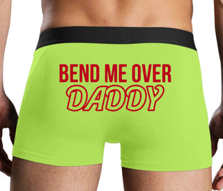 Bend Me Over Daddy - Neon Yellow Boxer Brief