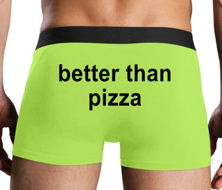Better Than Pizza - Neon Yellow Boxer Brief