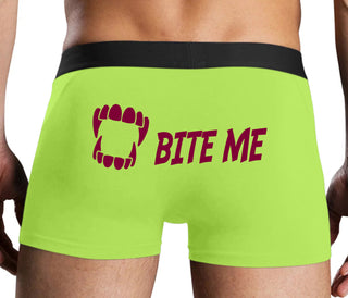 Bite Me - Neon Yellow Boxer Brief