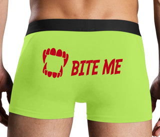 Bite Me - Neon Yellow Boxer Brief