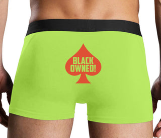 Black Owned - Queen of Spades - Neon Yellow Boxer Brief