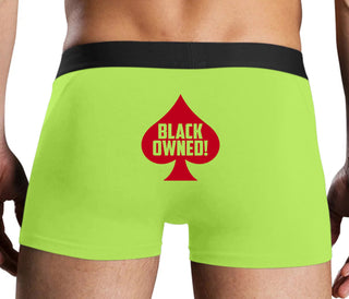 Black Owned - Queen of Spades - Neon Yellow Boxer Brief