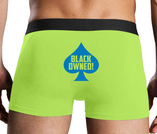 Black Owned - Queen of Spades - Neon Yellow Boxer Brief