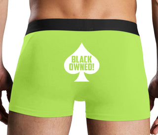 Black Owned - Queen of Spades - Neon Yellow Boxer Brief
