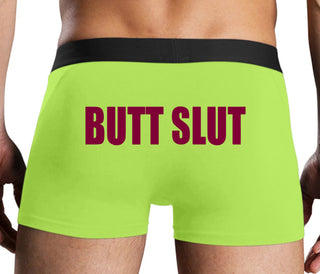 Butt Slut - Neon Yellow Boxer Brief