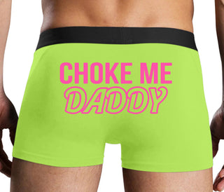 Choke Me Daddy - Neon Yellow Boxer Brief