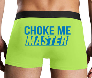 Choke Me Master - Neon Yellow Boxer Brief