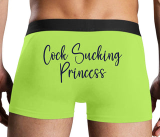 Cock Sucking Princess - Neon Yellow Boxer Brief