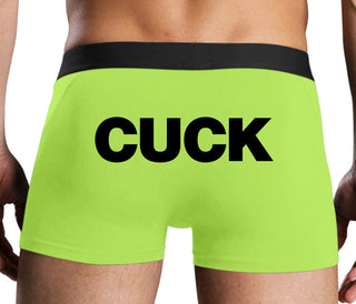 Cuck - Bold Design - Neon Yellow Boxer Brief