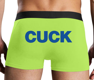 Cuck - Bold Design - Neon Yellow Boxer Brief