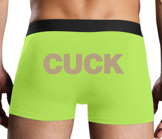 Cuck - Bold Design - Neon Yellow Boxer Brief