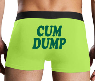Cum Dump - Bold Design - Neon Yellow Boxer Brief
