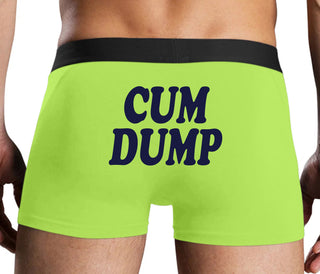 Cum Dump - Bold Design - Neon Yellow Boxer Brief