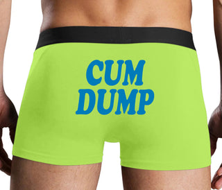 Cum Dump - Bold Design - Neon Yellow Boxer Brief