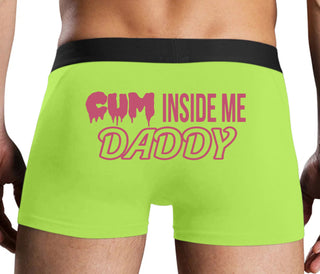 Cum Inside Me Daddy - Neon Yellow Boxer Brief