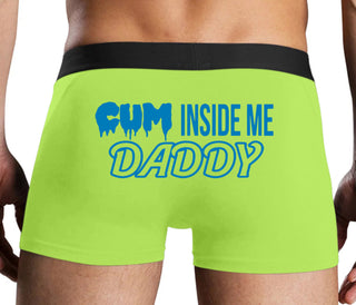 Cum Inside Me Daddy - Neon Yellow Boxer Brief