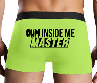 Cum Inside Me Master - Neon Yellow Boxer Brief