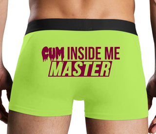 Cum Inside Me Master - Neon Yellow Boxer Brief