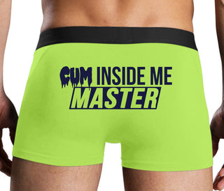 Cum Inside Me Master - Neon Yellow Boxer Brief