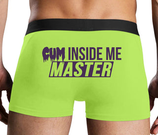 Cum Inside Me Master - Neon Yellow Boxer Brief