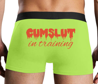 Cumslut in Training - Neon Yellow Boxer Brief