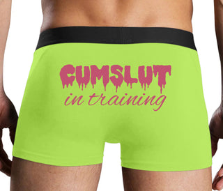 Cumslut in Training - Neon Yellow Boxer Brief