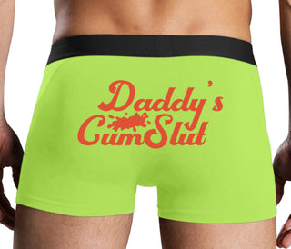 Daddy's Cumslut - Neon Yellow Boxer Brief
