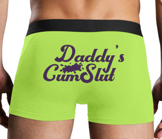 Daddy's Cumslut - Neon Yellow Boxer Brief