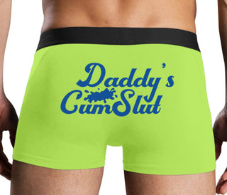 Daddy's Cumslut - Neon Yellow Boxer Brief