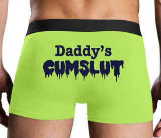 Daddy's Cumslut - Neon Yellow Boxer Brief