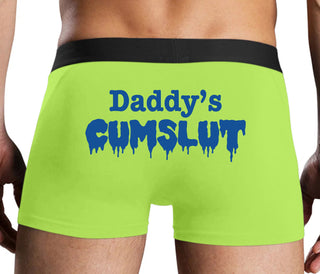 Daddy's Cumslut - Neon Yellow Boxer Brief